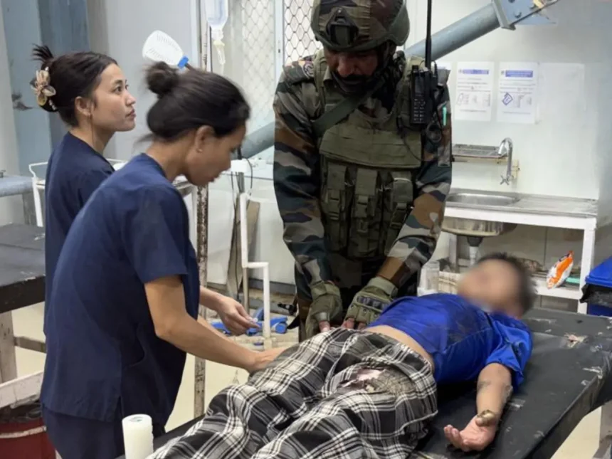 Assam Rifles Personnel Save Young Boy after Electrocution in Churachandpur