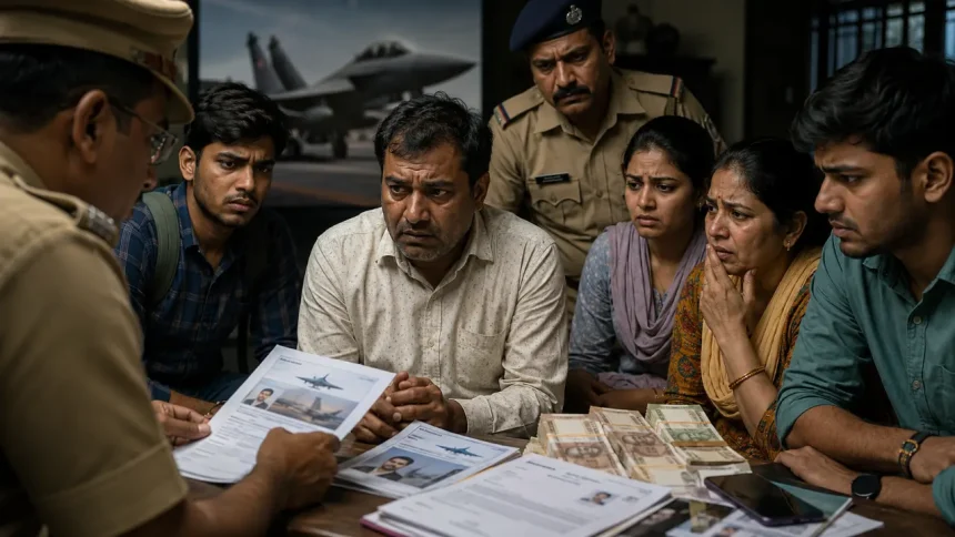 फर्जी भारतीय वायुसेना नौकरी घोटाला: 5 लोगों से 16 लाख रुपये की ठगी में व्यक्ति पर मामला दर्ज