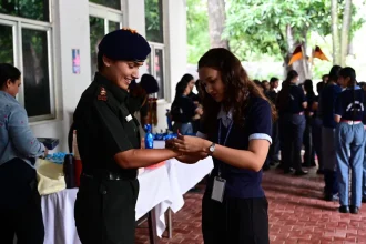 40 Schoolchildren Celebrate Raksha Bandhan With Army Personnel at RTS & D Hempur