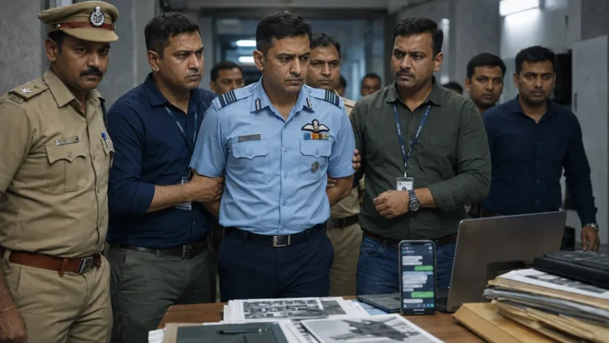 गोपनीय रक्षा जानकारी लीक करने के आरोप में विंग कमांडर दिल्ली पुलिस के हाथों गिरफ्तार