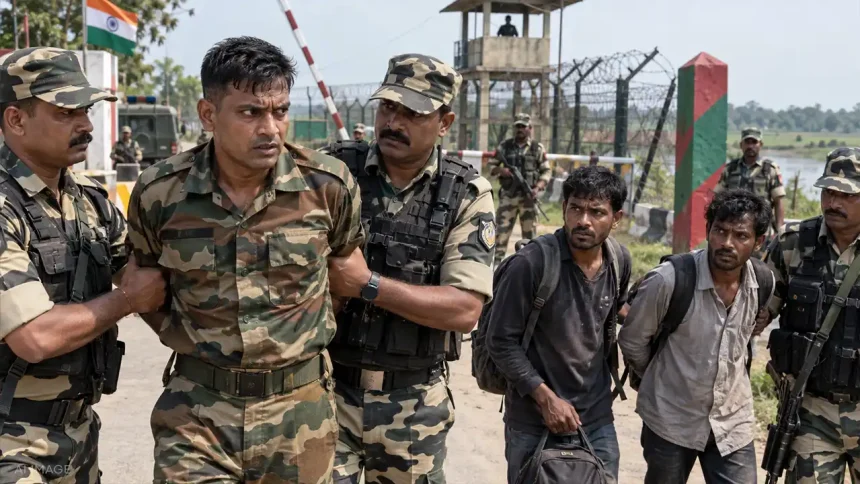 दो बांग्लादेशी नागरिकों को अवैध रूप से भारत में घुसाने में मदद के आरोप में सेना का जवान गिरफ्तार