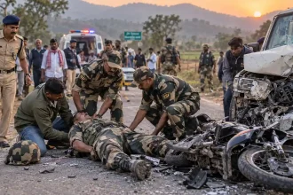 झारखंड के गुमला जिले में छुट्टी पर घर आए BSF जवान की आमने-सामने की टक्कर में मौत
