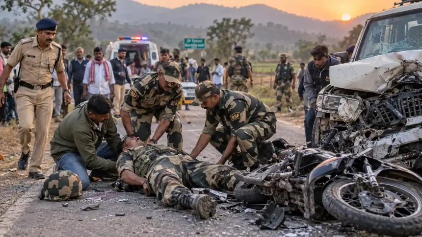 झारखंड के गुमला जिले में छुट्टी पर घर आए BSF जवान की आमने-सामने की टक्कर में मौत