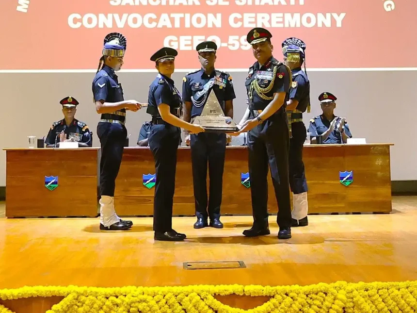 Capt Neha Sharma Getting Award