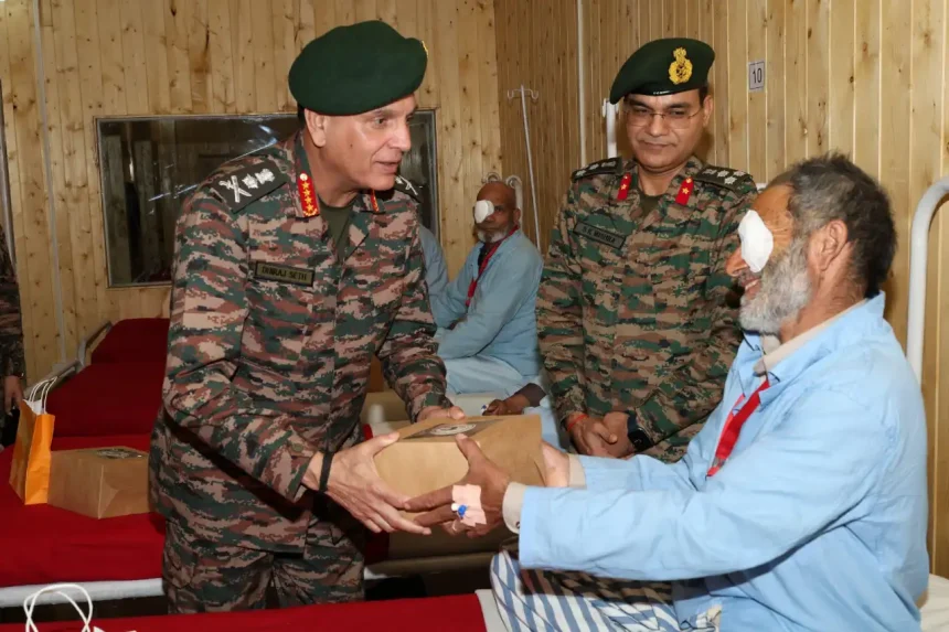 Army Chief General Dhiraj Seth Visits Mega Eye Surgical Camp Near LoC, 220 Sight-Restoring Surgeries Performed