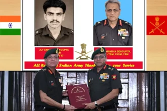 Gen Dhiraj Seth with Lt Gen Sengupta