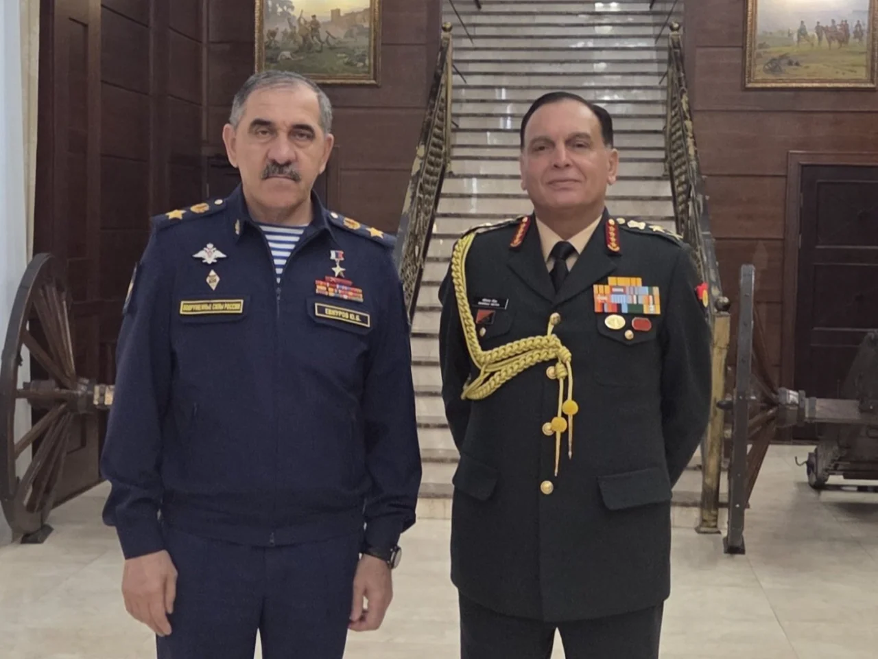 General Dhiraj Seth with General Yevkurov