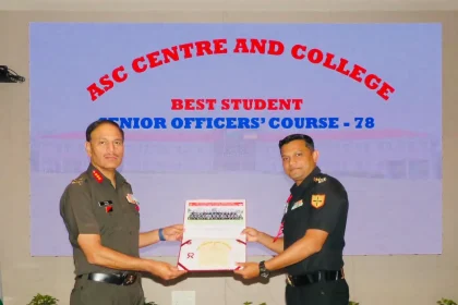Lt Col Pratik S Fule Getting Award