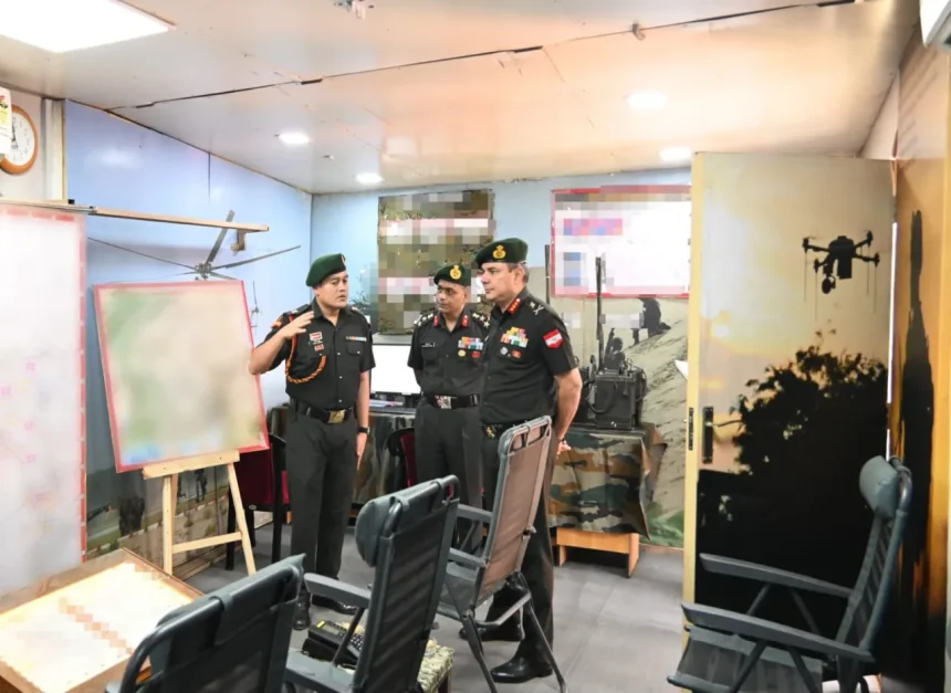 Lt Gen AVS Rathee Reviewing