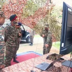 Lt Gen H S Vandra Reviewing