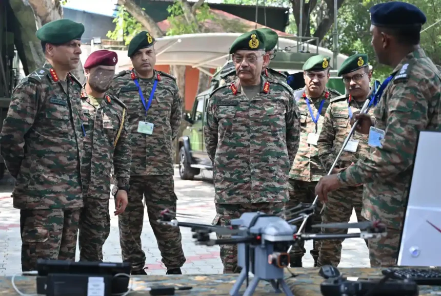 Lt Gen Pushpendra Singh Reviews Operational Readiness of Kharga Corps and Delhi Area