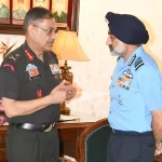 Lt Gen Pushpendra Singh and Air Chief Marshal AP Singh
