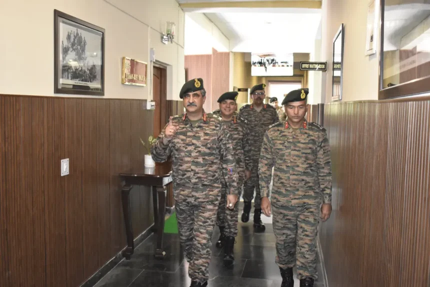 Lt Gen Rajesh Pushkar Reviews Tech-Driven Training and Combat Readiness at Niwaru Military Station