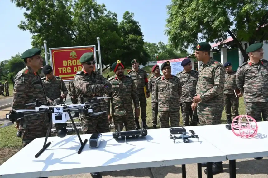 Lt Gen Rajesh Pushkar Reviewing 2