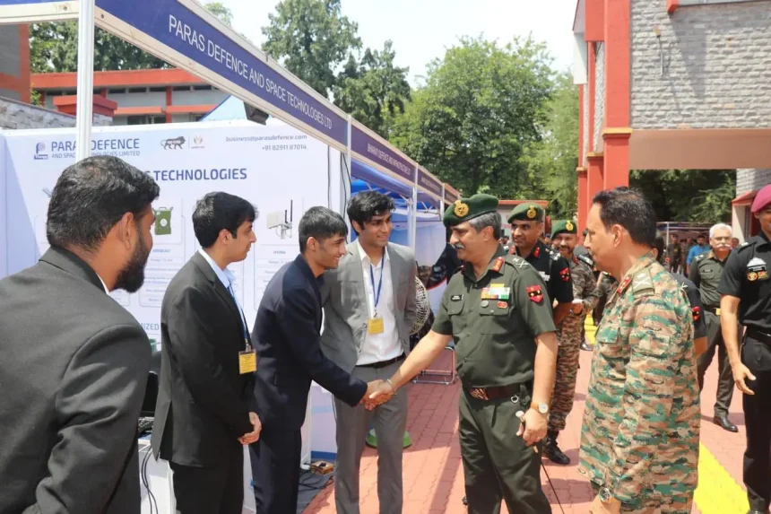 Lt Gen Rajesh Pushkar Shaking Hands