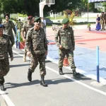 Lt Gen Rajesh Pushkar Walking