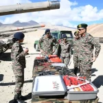 Lt Gen Rajiv Kumar Sahni Reviewing