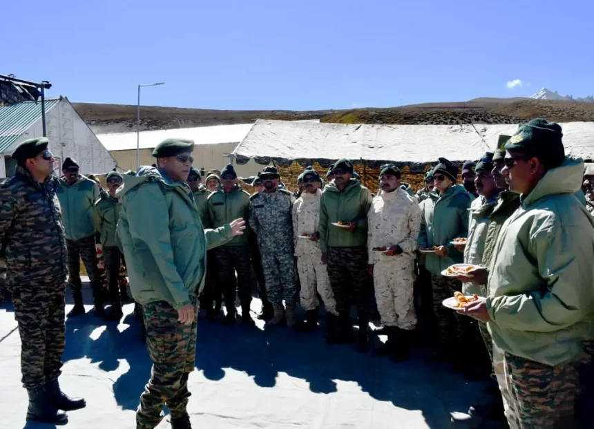 Lt Gen Sengupta Interacting