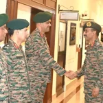 Lt Gen VMB Krishnan Shaking Hands