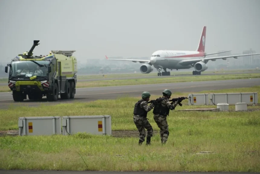 Officers in Drill