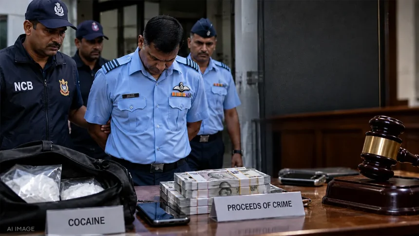 कोकीन-लिंक्ड मनी लॉन्ड्रिंग मामले में IAF के जूनियर वारंट अधिकारी को 3 साल की जेल
