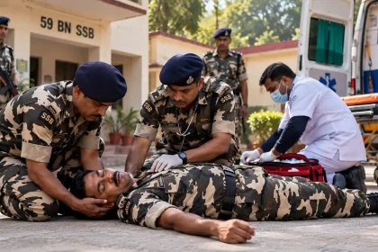 बहराइच में 59वीं बटालियन क्वार्टर में अचानक गिरने से SSB के सिपाही की मौत