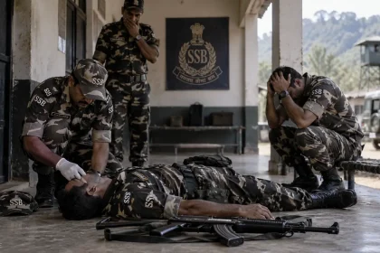 कांकेर कैंप में सेवा राइफल के साथ एसएसबी हवलदार मृत मिला