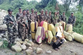 SSB Seizes 325.5 kg Ganja in Arunachal Pradesh; One Arrested in Joint Operation
