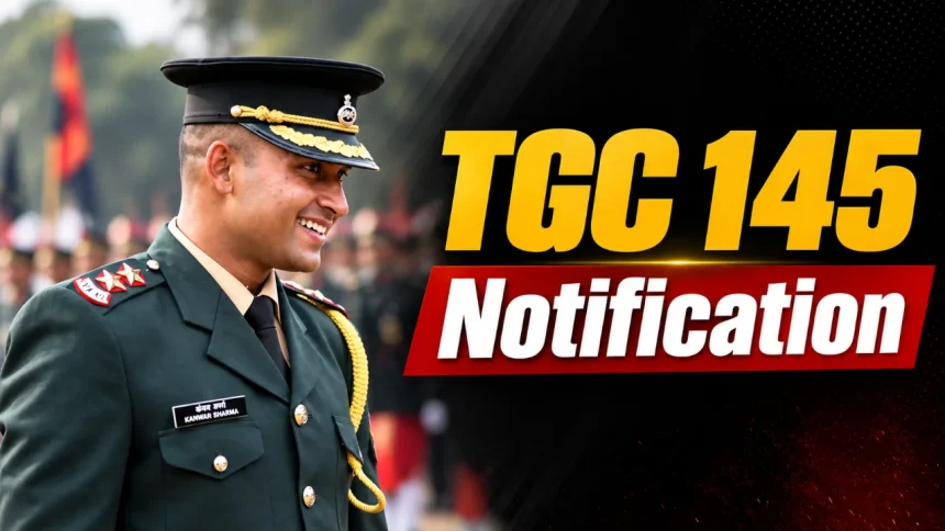 TGC 145 Notification 2026 Indian Army