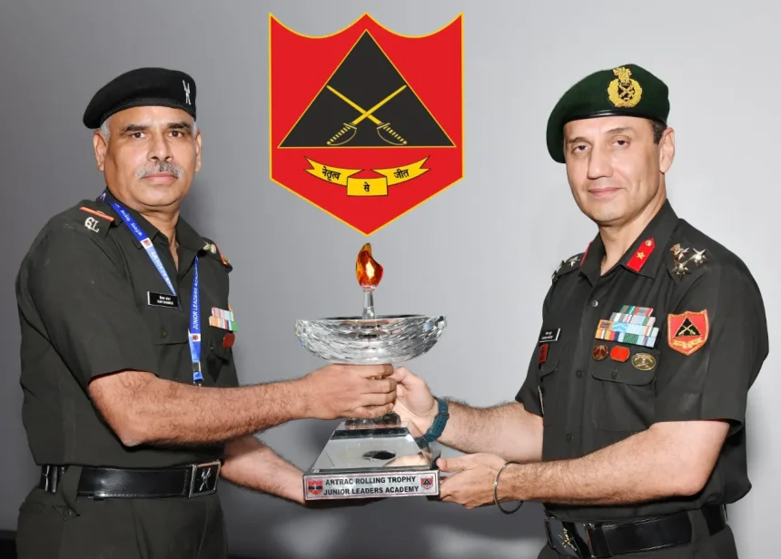 Trophy Being Given