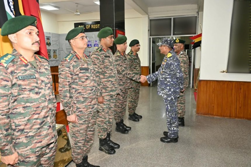 Vice Admiral Jaggi Shaking Hands