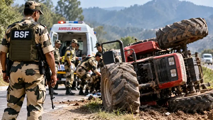 जम्मू में ट्रैक्टर से गिरने के बाद BSF निरीक्षक की मौत