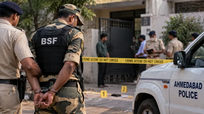 अहमदाबाद में संपत्ति विवाद के दौरान चचेरे भाई को गोली मारने के आरोप में BSF सहायक उप-निरीक्षक हिरासत में