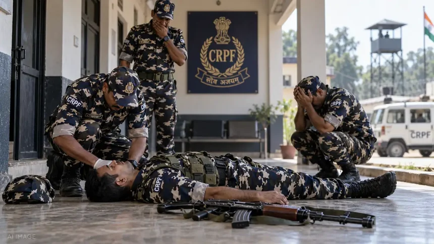 रांची कैंप में सेवा राइफल की गोली लगने से CRPF जवान की मौत