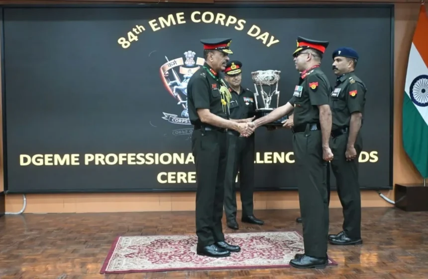 506 Army Base Workshop Jabalpur Wins DG EME Trophy