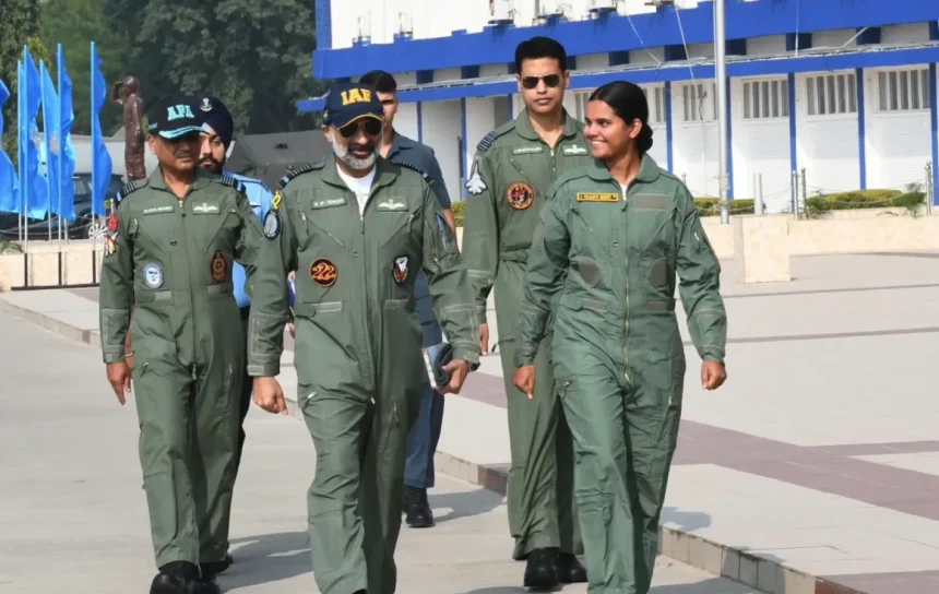Air Chief Marshal AP Singh Takes NCC Cadet Jakkula Tejasvi Reddy on Flying Sortie
