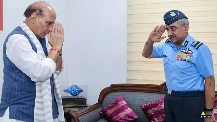 Air Marshal Ashutosh Dixit Calls on Defence Minister Rajnath Singh Ahead of Taking Over as IAF Chief