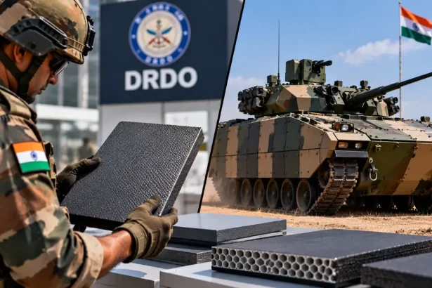DRDO ने भविष्य के भारतीय सेना के लड़ाकू वाहनों के लिए 20% हल्के स्वदेशी कवच पैनल विकसित किए