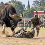 Army Soldier Killed by Wild Bison During Training at Army Education Centre