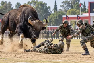 Army Soldier Killed by Wild Bison During Training at Army Education Centre