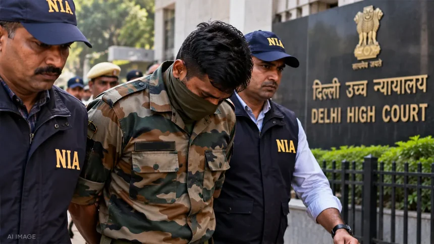 दिल्ली हाई कोर्ट ने पाकिस्तान को सैन्य गोपनीय सूचनाएं लीक करने के आरोपी सेना के जवान की जमानत याचिका खारिज की