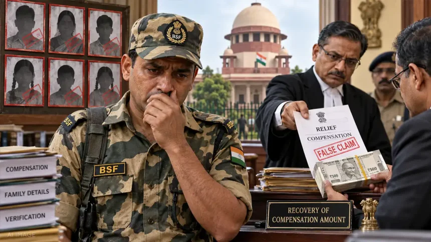 मिलिटेंटों द्वारा 6 परिजनों के मारे जाने का झूठा दावा करने वाला BSF जवान