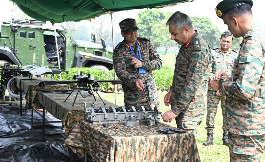 Lieutenant General Man Raj Singh Mann Reviews Operational Readiness at Binnaguri Military Station