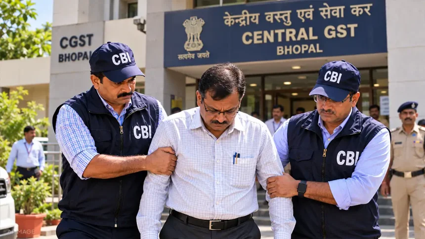 भोपाल में ₹2 लाख मासिक रिश्वत मांगने पर सीबीआई ने CGST अधीक्षक को गिरफ्तार किया