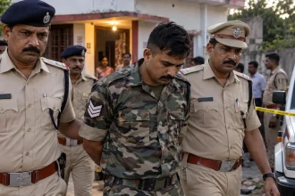 मणिपुर से छुट्टी पर लौटे CRPF हवलदार पर रोहतक में पत्नी की हत्या का आरोप