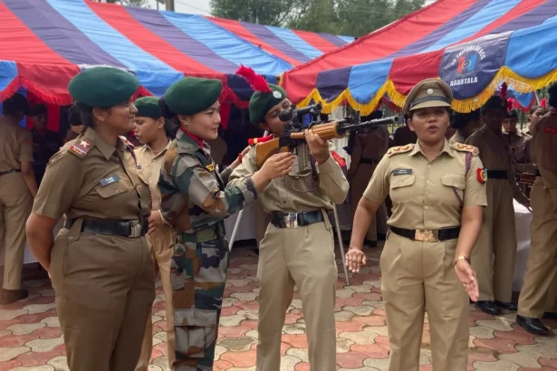 Cadets Using Rifle