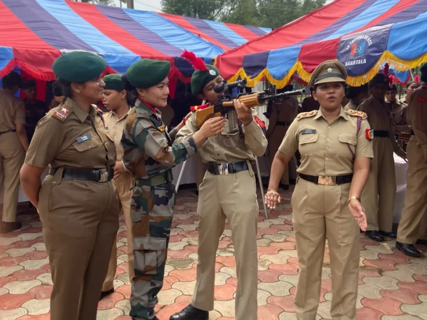 Cadets Using Rifle