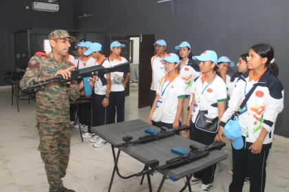 Cadets Watching Rifle