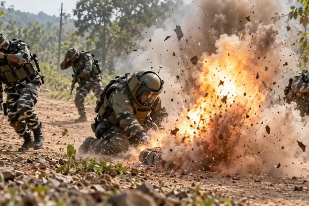 छत्तीसगढ़ के सुकमा में विस्फोटक निस्तारण के दौरान 4 CRPF कर्मी घायल