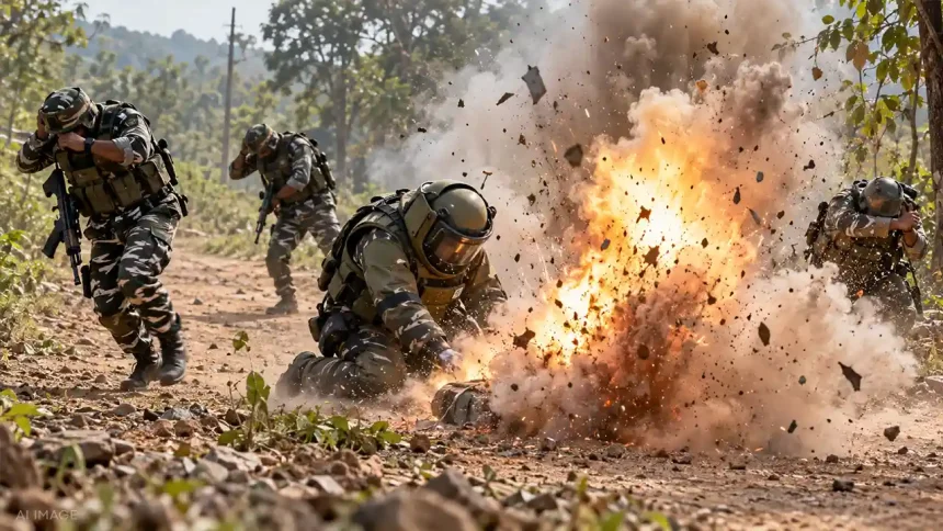 छत्तीसगढ़ के सुकमा में विस्फोटक निस्तारण के दौरान 4 CRPF कर्मी घायल
